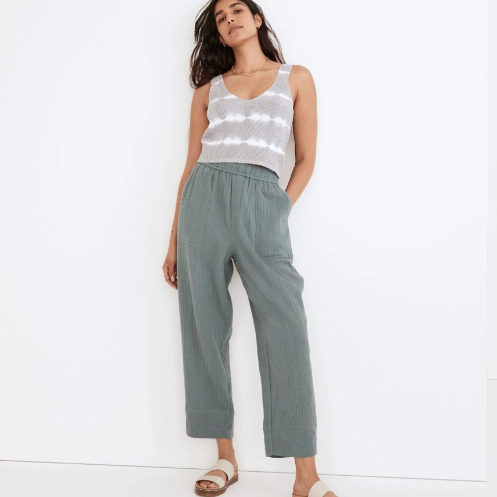 Madewell Lightspun Pull-On Balloon Pants - Faded Shale